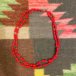 Double paper bead necklace
