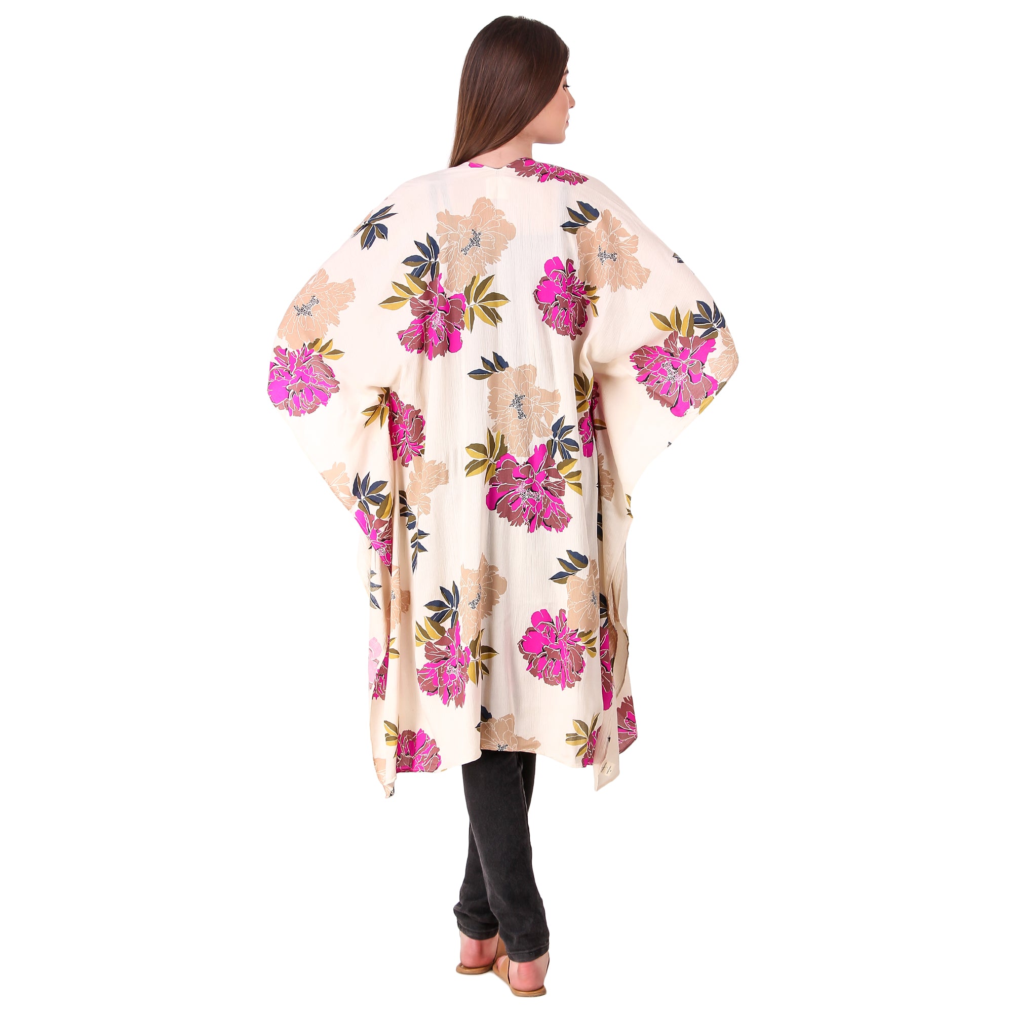Cream Floral Kimono