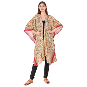 Neutral Sari Kimono