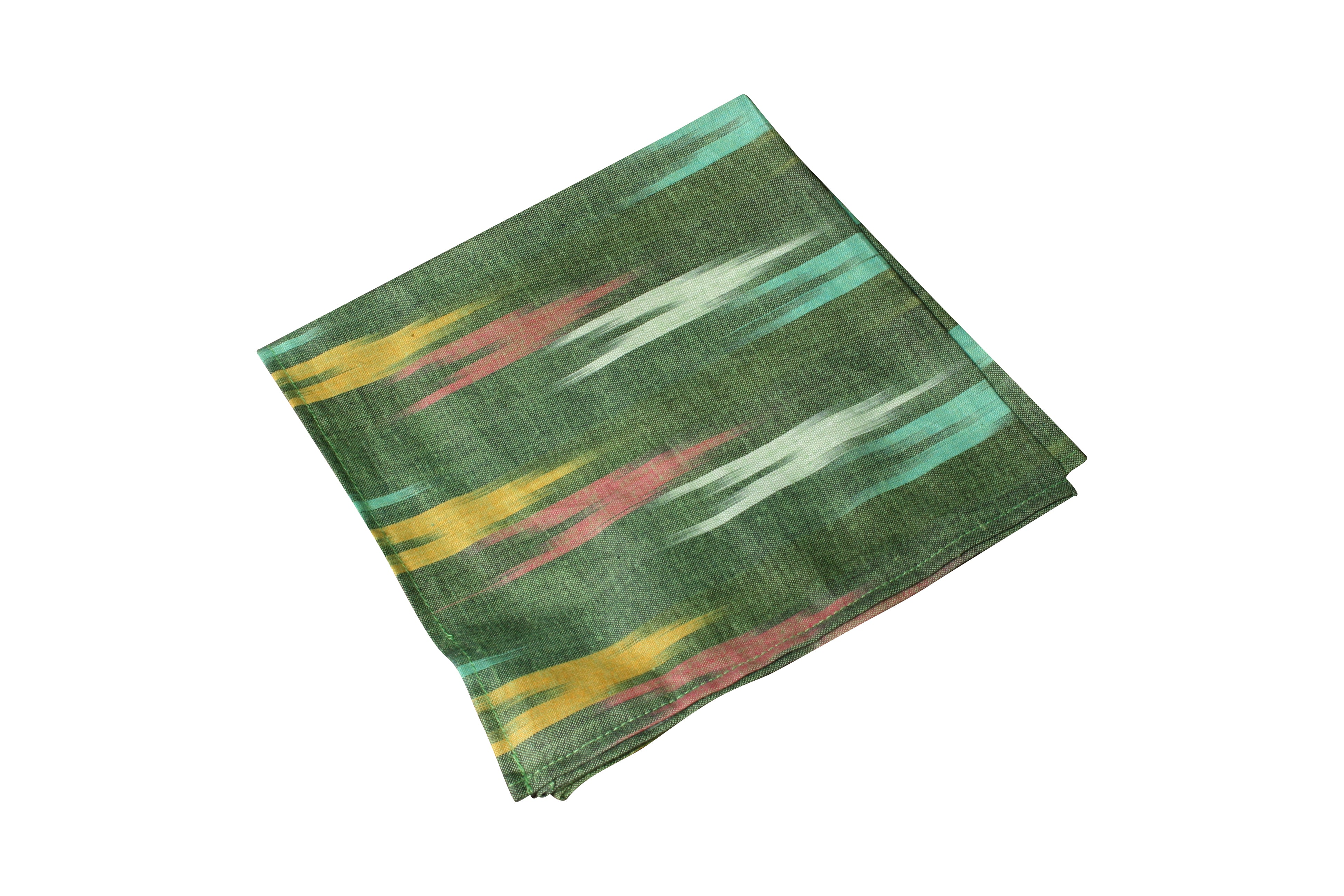 Green Ikat Cloth Napkin- Set of 2