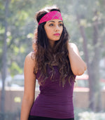 Pink Silk Sari Headband